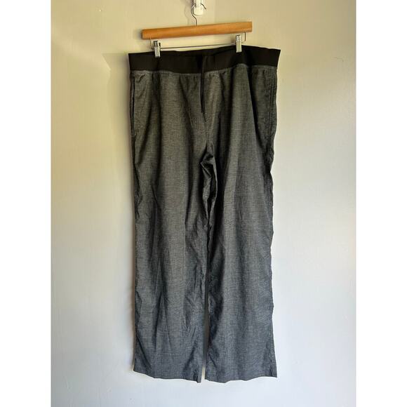 PrAna Vaha Balance Pant Mens XXL Gray Hemp Drawstring Pockets Straight Leg - Picture 6 of 12